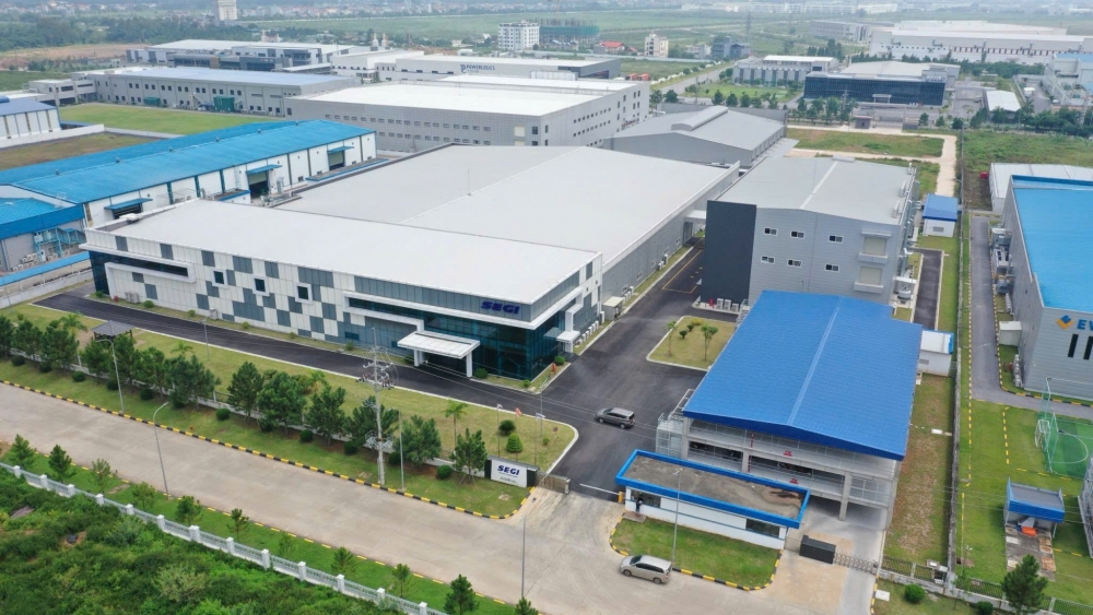 Hạ tầng Khu công nghiệp Bá Thiện II được đầu tư đồng bộ, hiện đại, tạo sức hút với các nhà đầu tư