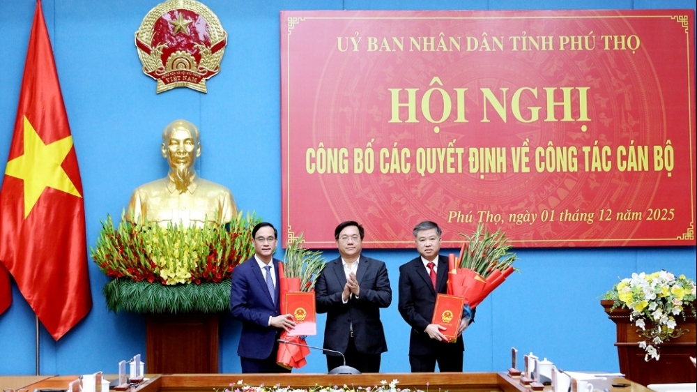 Phú Thọ: Công bố các quyết định về công tác cán bộ