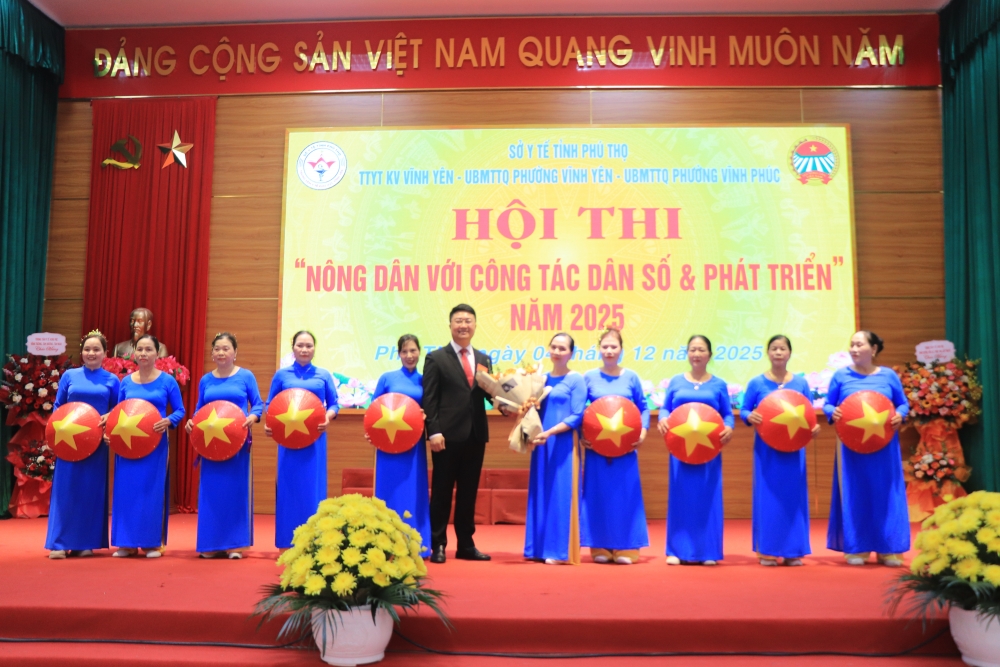 Trung tâm Y tế khu vực Vĩnh Yên tổ chức Hội thi Nông dân với công tác dân số và phát triển