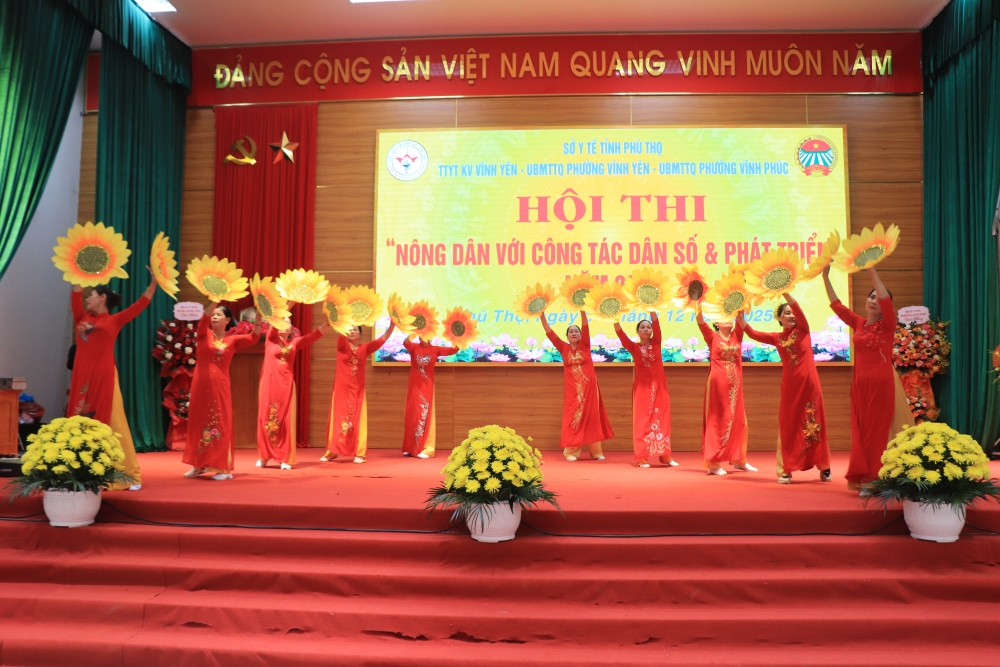 Trung tâm Y tế khu vực Vĩnh Yên tổ chức Hội thi Nông dân với công tác dân số và phát triển