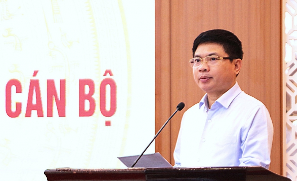 Bí thư Tỉnh ủy Trương Quốc Huy phát biểu chỉ đạo tại hội nghị