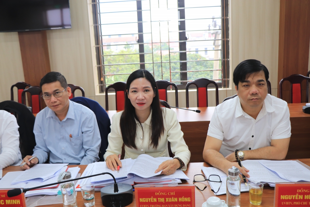 Hội nghị kiểm điểm tập thể và cá nhân Ban Thường vụ Đảng ủy xã Xuân Lãng