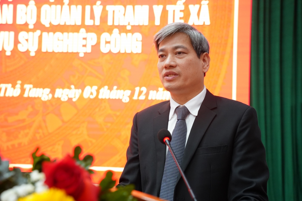 Phú Thọ: Công bố quyết định thành lập Trạm y tế xã Thổ Tang Phú Thọ: Công bố quyết định thành lập Trạm y tế xã Thổ Tang