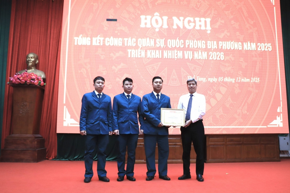 Phú Thọ: Xã Thổ Tang triển khai nhiệm vụ quân sự, quốc phòng địa phương năm 2026