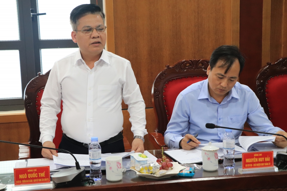 Ông Ngô Quốc Thể,Ngô Quốc Thể - UVBTV ĐU - Trưởng Ban Xây dựng Đảng phát biểu Ông Ngô Quốc Thể,Ngô Quốc Thể - UVBTV ĐU - Trưởng Ban Xây dựng Đảng phát biểu