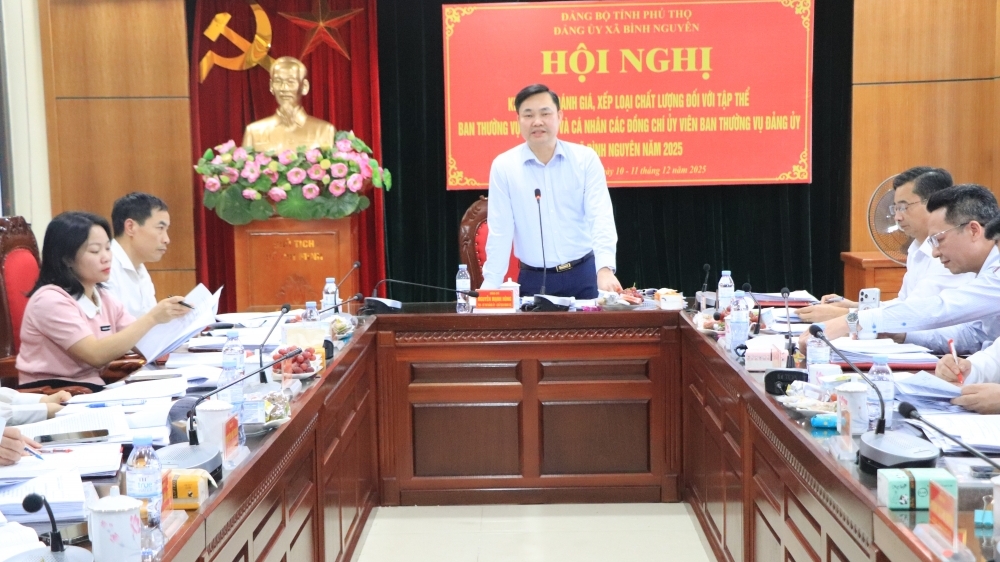 Xã Bình Nguyên: Kiểm điểm, đánh giá xếp loại tập thể và cá nhân năm 2025