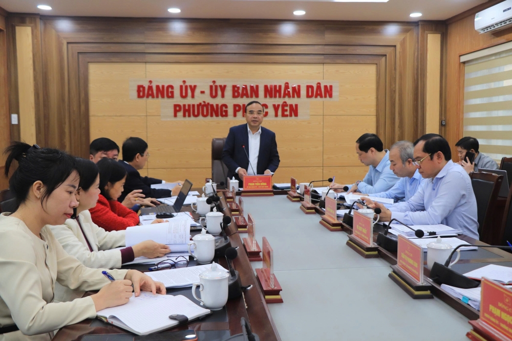 Phường Phúc Yên: Kiểm điểm đối với tập thể và cá nhân các đồng chí Ủy viên Ban Thường vụ Đảng ủy Phường Phúc Yên: Kiểm điểm đối với tập thể và cá nhân các đồng chí Ủy viên Ban Thường vụ Đảng ủy