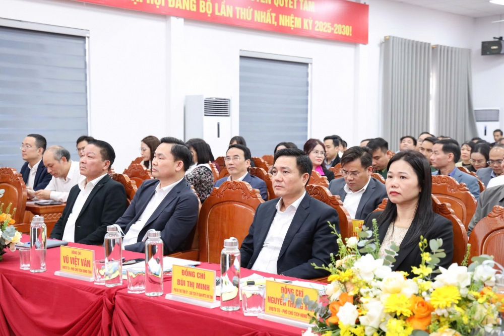 Các đại biểu dự hội nghị tiếp xúc cử tri