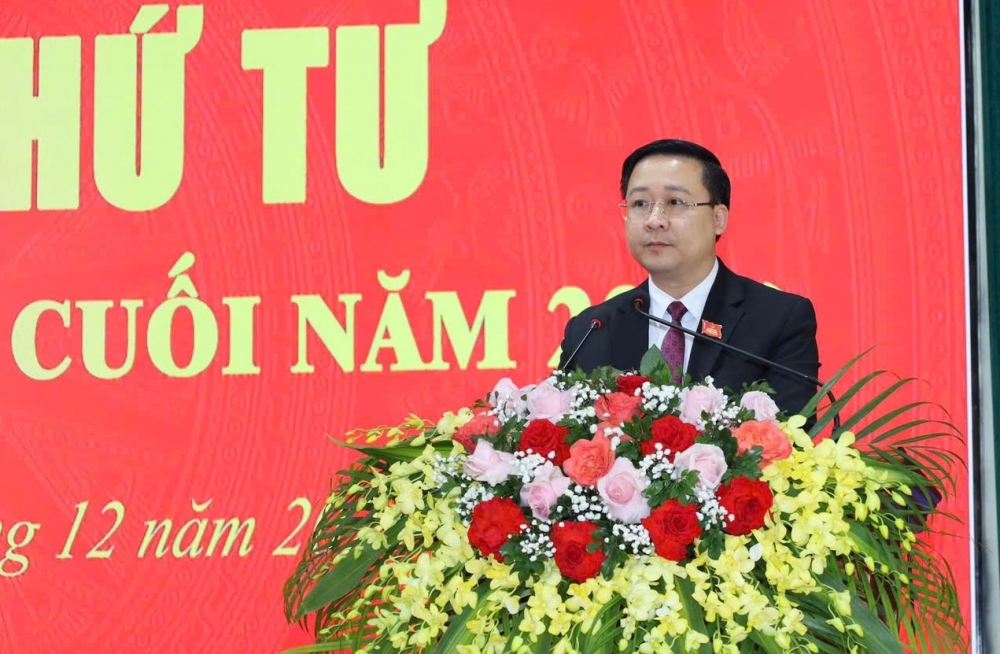 Đồng chí Nguyễn Xuân Nam, Phó Chủ tịch HĐND xã Liên Châu phát biểu