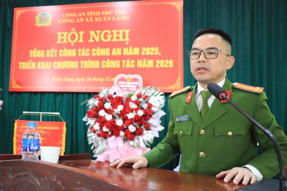 đồng chí Nguyễn Đình Tự, Trưởng Công an xã Xuân Lãng đồng chí Nguyễn Đình Tự, Trưởng Công an xã Xuân Lãng