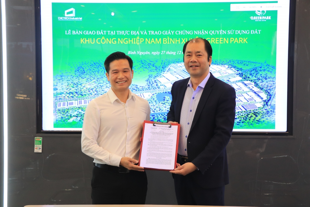 Xã Bình Nguyên giao đất đợt 1 cho Khu công nghiệp Nam Bình Xuyên