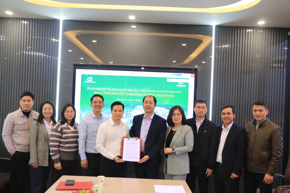 Xã Bình Nguyên giao đất đợt 1 cho Khu công nghiệp Nam Bình Xuyên
