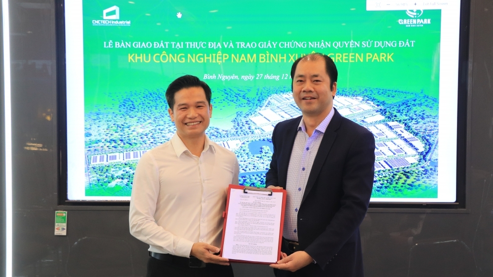 Xã Bình Nguyên giao đất đợt 1 cho Khu công nghiệp Nam Bình Xuyên