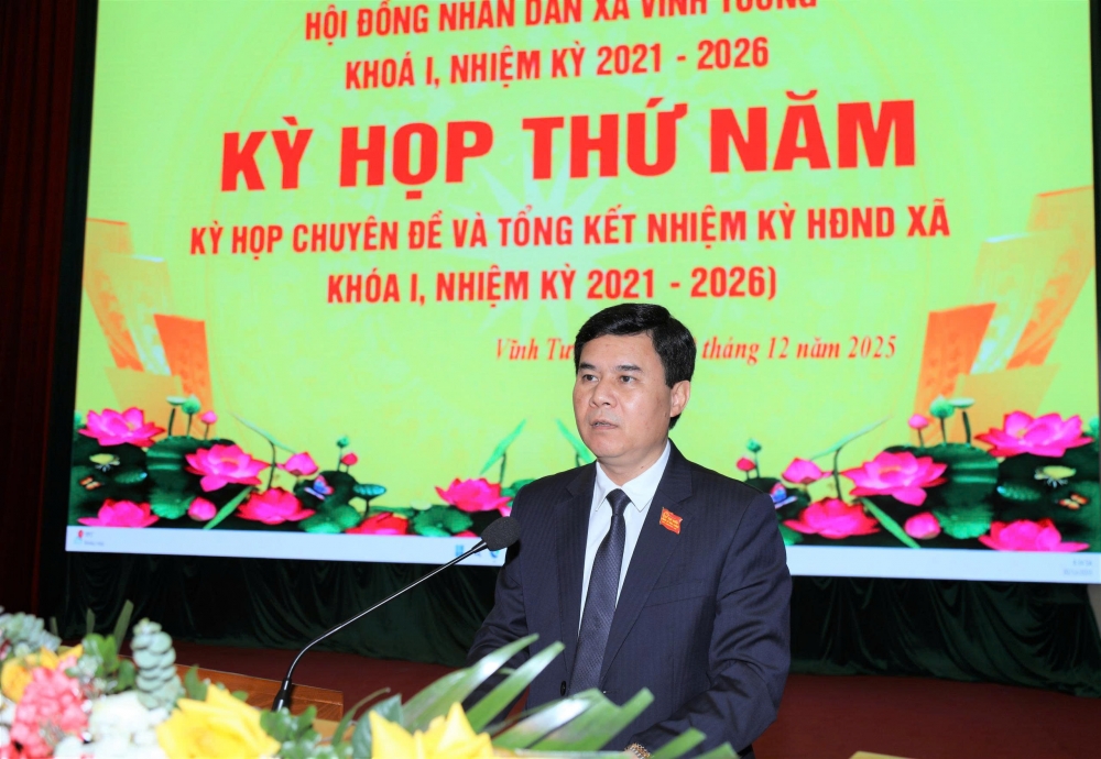 HĐND xã Vĩnh Tường thành lập Đoàn giám sát về quản lý, sử dụng tài sản công