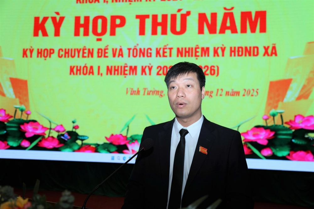 HĐND xã Vĩnh Tường thành lập Đoàn giám sát về quản lý, sử dụng tài sản công