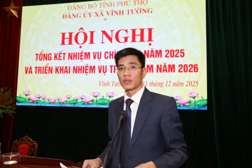 Ông Nguyễn Phương Nam - Phó Bí thư Đảng ủy, Chủ tịch UBND xã Vĩnh Tường