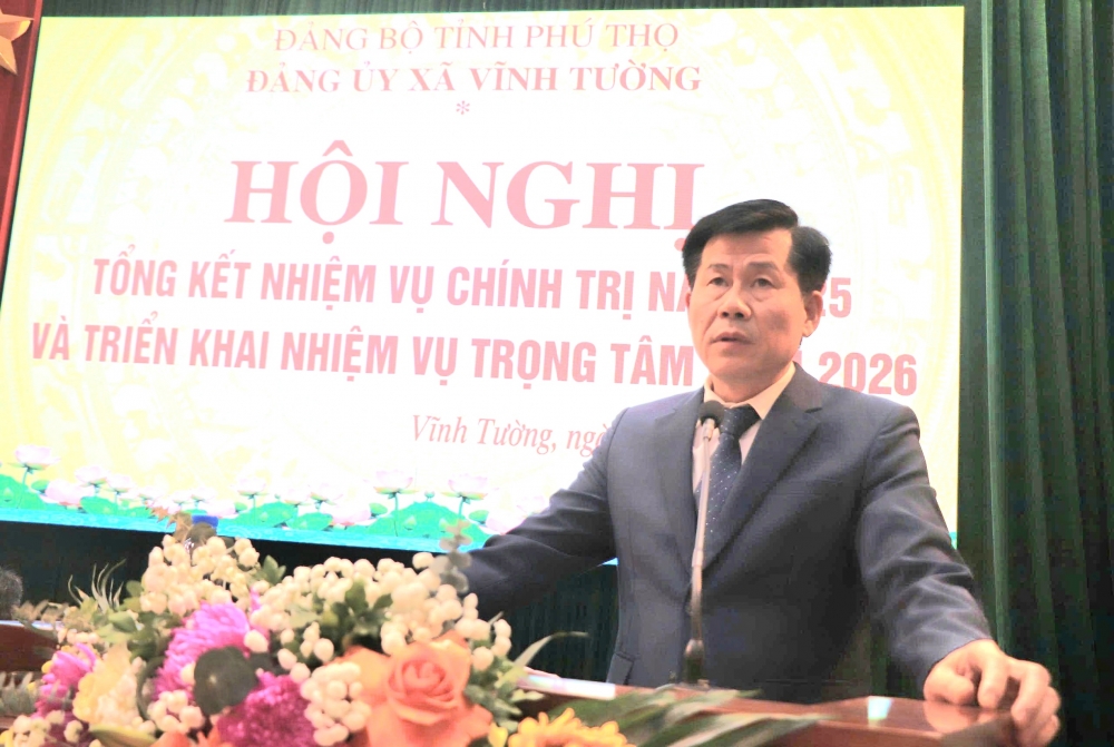 Đảng uỷ xã Vĩnh Tường khai nhiệm vụ năm 2026