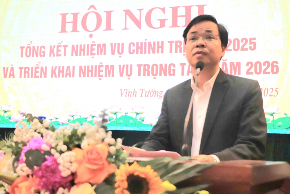 Đảng uỷ xã Vĩnh Tường khai nhiệm vụ năm 2026