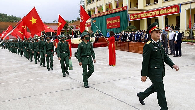 Lễ giao, nhận quân tại tỉnh Thái Nguyên diễn ra trang trọng, an toàn