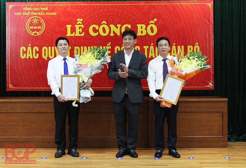 Bổ nhiệm hai Phó Cục trưởng Cục Thuế tỉnh Bắc Giang