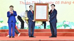 bac ninh cong bo nghi quyet thanh lap thi xa thuan thanh