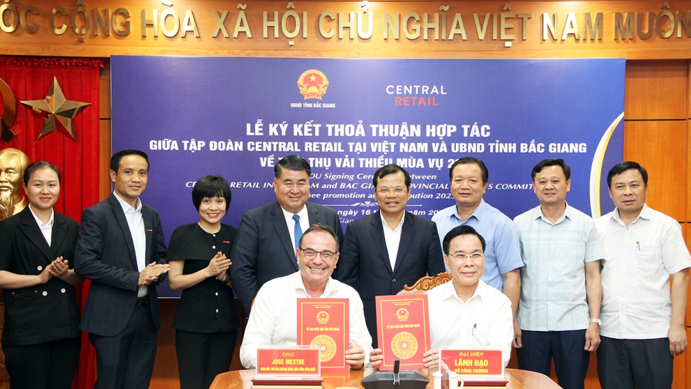 Tập đoàn Central Retail và tỉnh Bắc Giang ký hợp tác tiêu thụ vải thiều