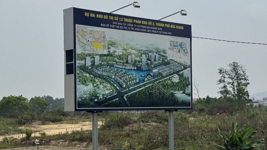 Bắc Giang: Công ty Đại Hoàng Sơn được chuyển mục đích hơn 320.000m2 đất để làm khu đô thị