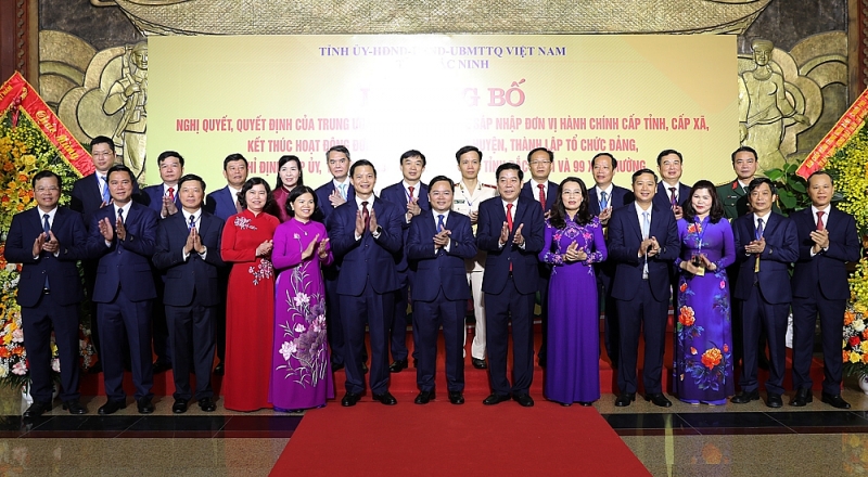 Chủ nhiệm Ủy ban Kiểm tra TƯ dự Lễ công bố nghị quyết, quyết định về sáp nhập đơn vị hành chính cấp tỉnh, cấp xã... của tỉnh Bắc Ninh mới