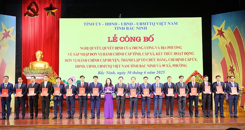 Công bố nhân sự lãnh đạo chủ chốt tại tỉnh Bắc Ninh mới