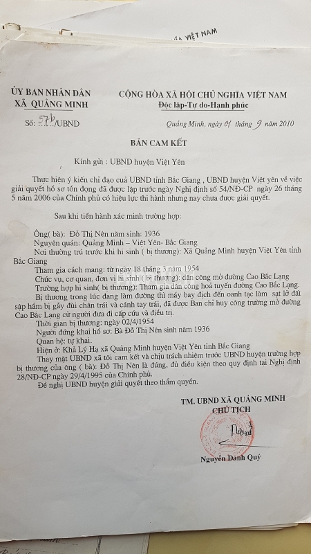 bac giang se doi thoai voi cu ba 10 nam cho duoc xem xet giam dinh thuong tat