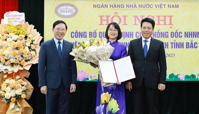 Bà Lê Thị Hoàng Hà làm Giám đốc NHNN Chi nhánh tỉnh Bắc Giang Bà Lê Thị Hoàng Hà làm Giám đốc NHNN Chi nhánh tỉnh Bắc Giang