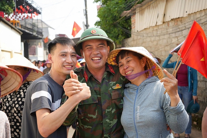 Bắc Ninh: Nhân dân xã Hợp Thịnh chia tay những người lính anh hùng