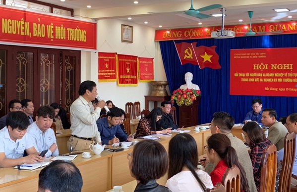 Sở TN&MT Bắc Giang đối thoại với người dân, doanh nghiệp trong lĩnh vực tài nguyên và môi trường 