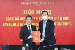 Bổ nhiệm Giám đốc Ban QLDA ĐTXD các công trình giao thông, nông nghiệp tỉnh Bắc Giang