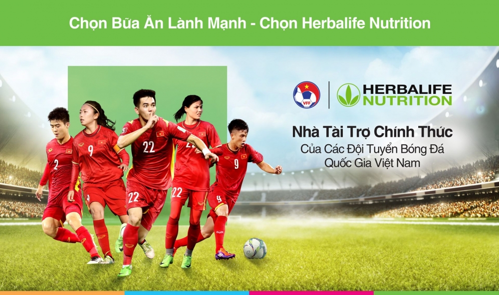 Herbalife tài trợ chính thức cho đội tuyển bóng đá Việt Nam