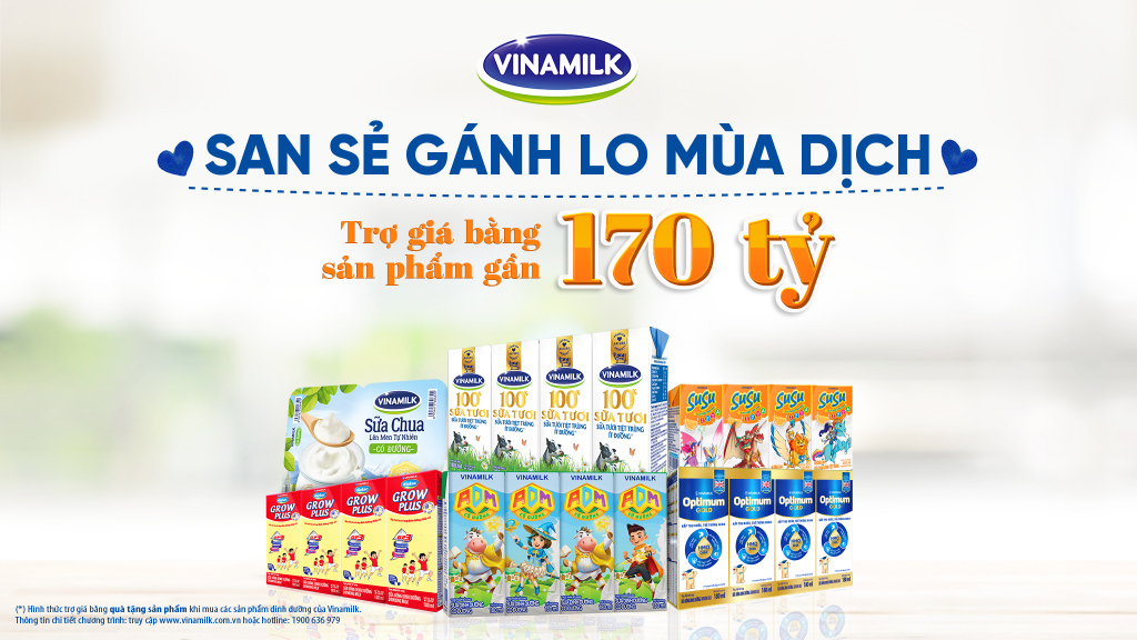 Vinamilk tặng 45.000 phần qu&agrave; cho người d&acirc;n kh&oacute; khăn tại TPHCM, B&igrave;nh Dương, Đồng Nai