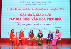 gap mat cac gia dinh van hoa tieu bieu ky niem 10 nam thuc hien de an ngay quoc te hanh phuc