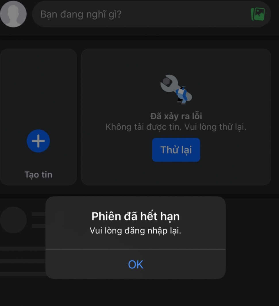 Mạng xã hội Facebook lỗi không thể đăng nhập