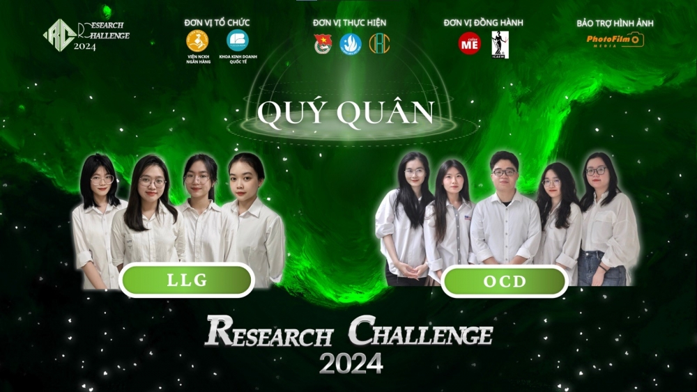 Hồi hộp chặng đua gọi tên Quán quân Research Challenge 2024 Học viện Ngân hàng