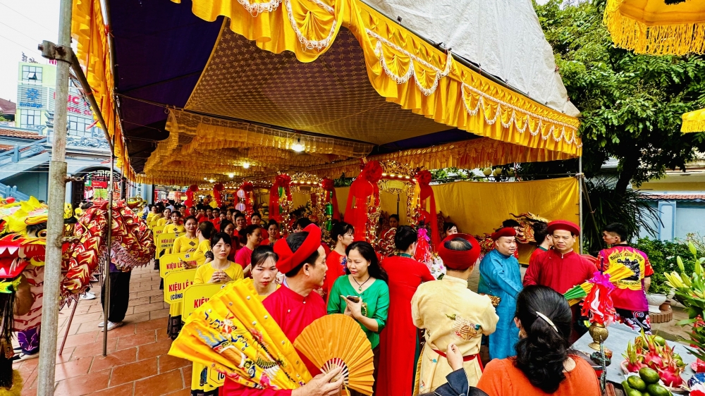 Tái hiện nhiều nghi thức truyền thống tại Lễ hội Đền Mẫu Thái Bình