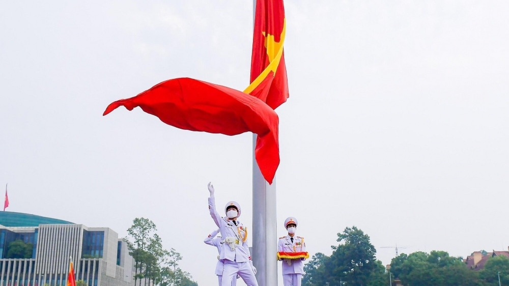 Thiêng liêng lễ thượng cờ nhân Kỷ niệm 133 năm Ngày sinh Chủ tịch Hồ Chí Minh