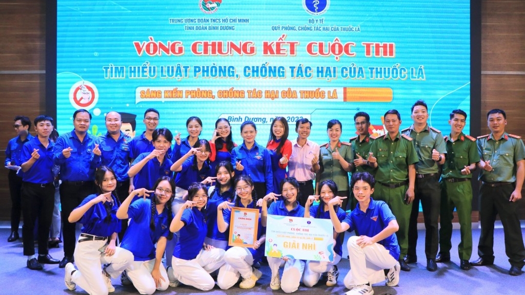 Đoàn viên, thanh niên sôi nổi tham gia cuộc thi phòng chống tác hại thuốc lá