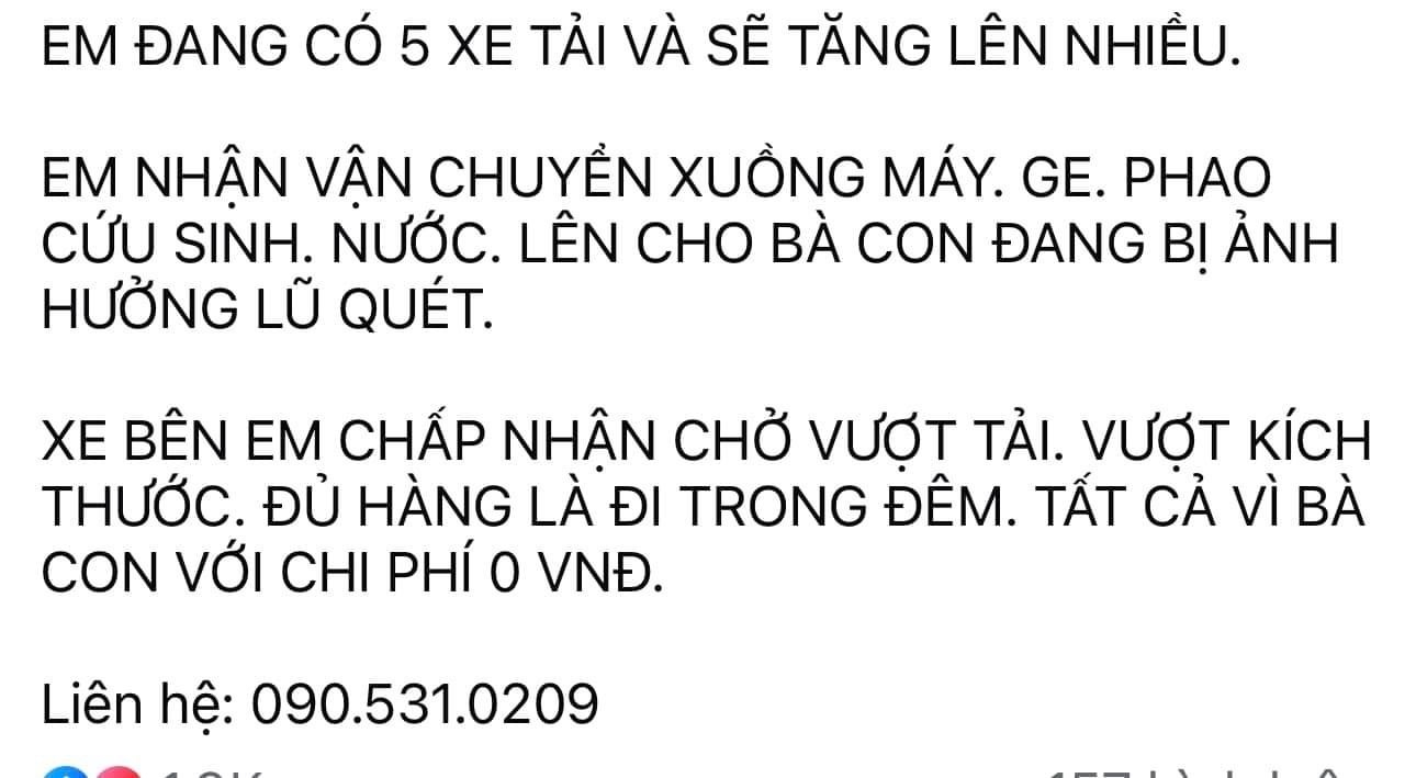 Giới trẻ, sao Việt chung tay ủng hộ đồng bào vùng lũ