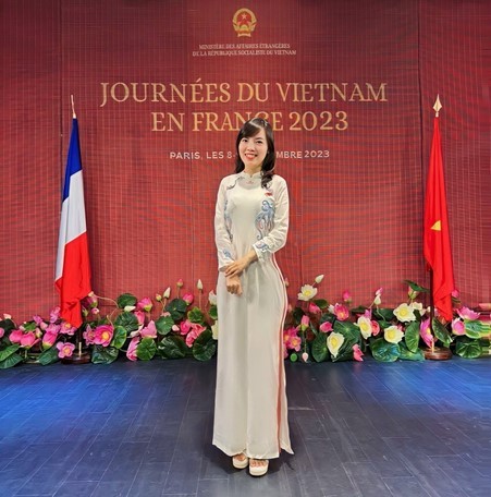 Thanh Thúy trong ngày Việt Nam tại Pháp 2023, tại Trung tâm văn hóa Việt Nam tại Pháp