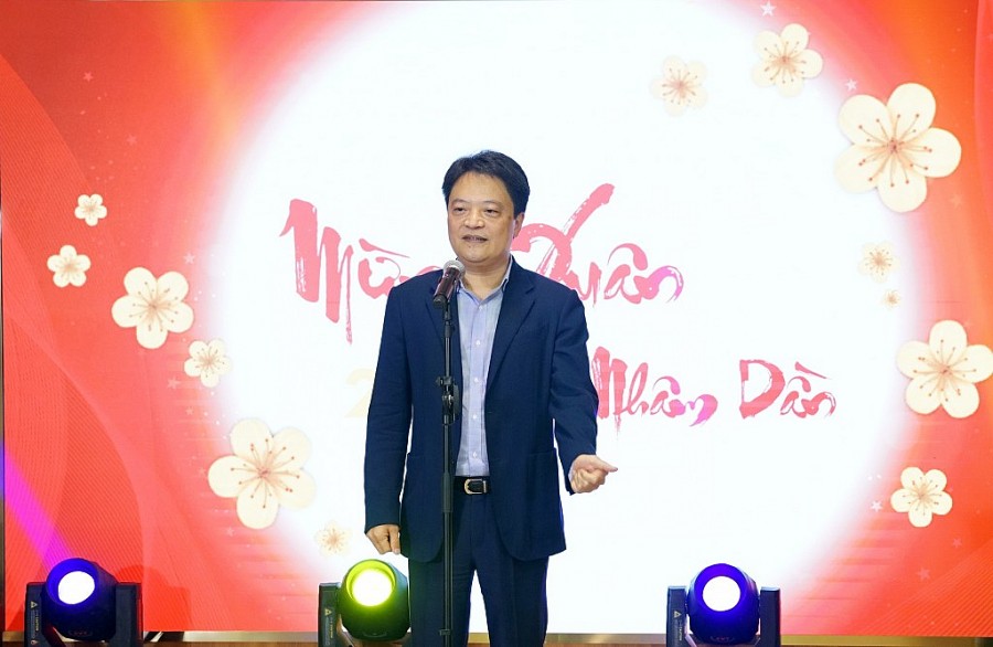 Đồng chí Hoàng Văn Quang – Thành viên Hội đồng quản trị, Tổng Giám đốc PV GAS  tuyên bố Lễ Ra Quân triển khai kế hoạch sản xuất kinh doanh năm 2022