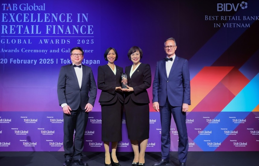 BIDV một thập kỷ dẫn đầu với giải thưởng Ngân hàng Bán lẻ tốt nhất Việt Nam