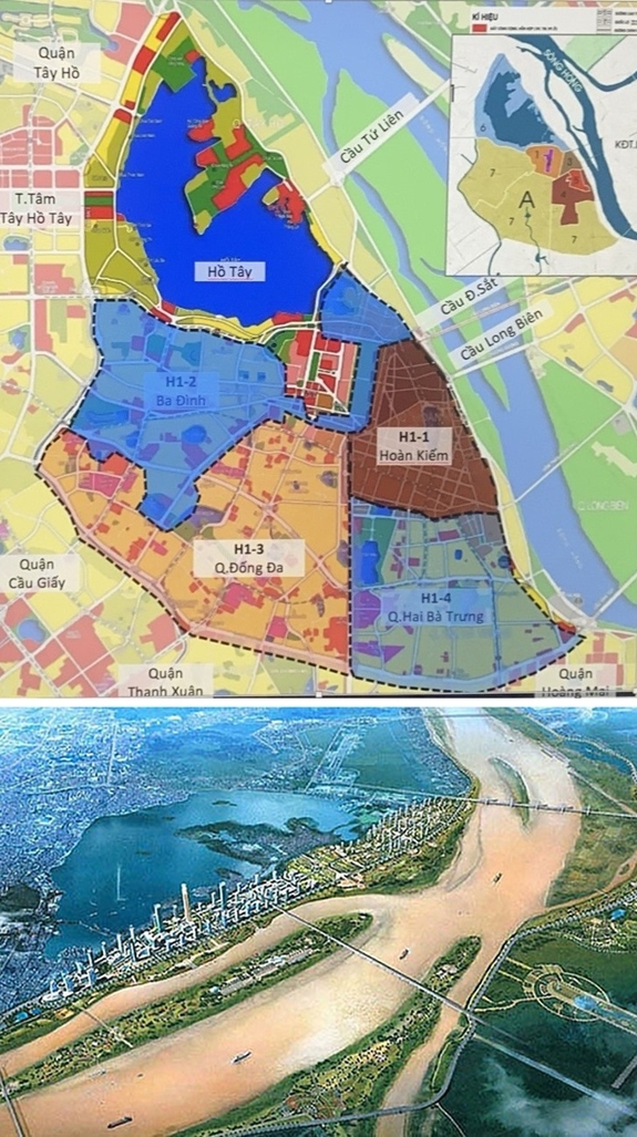Lần đầu tiên, Hà Nội sẽ có 6 quy hoạch phân khu 4 quận nội đô lịch sử và Quy hoạch phân khu đô thị sông Hồng. Ảnh: hanoimoi.com.vn.