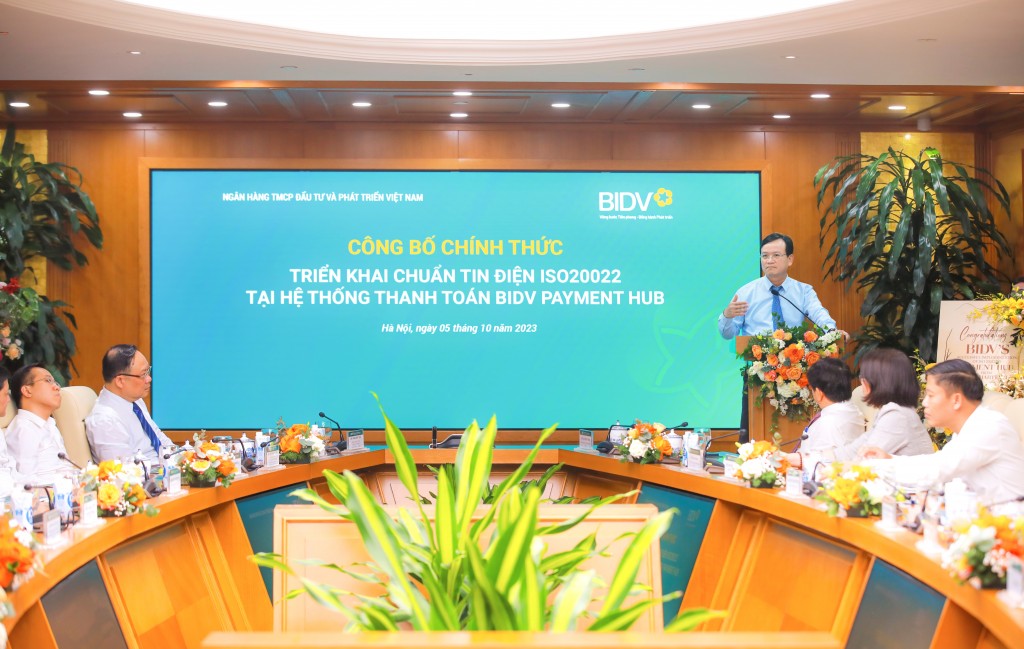 BIDV triển khai chuẩn tin điện ISO20022 tại Payment Hub