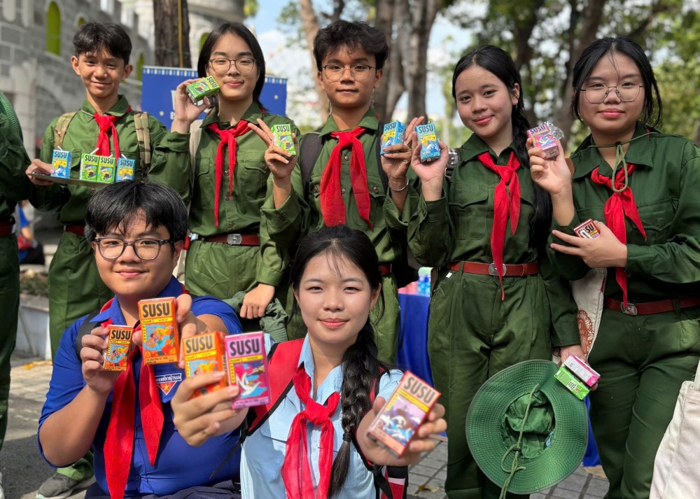 Vinamilk tiếp sức &quot;búp măng non&quot; viết tiếp hành trình Cháu ngoan Bác Hồ đầy tự hào