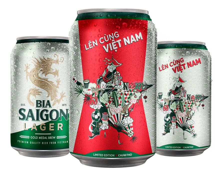 Bia Saigon Lager phiên bản đặc biệt - Lên cùng Việt Nam